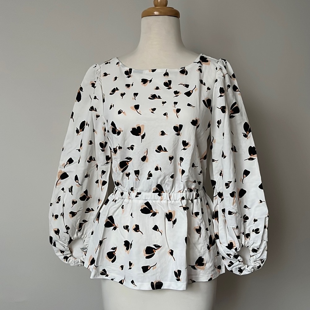 Ann Taylor Puff Sleeve Blouse
